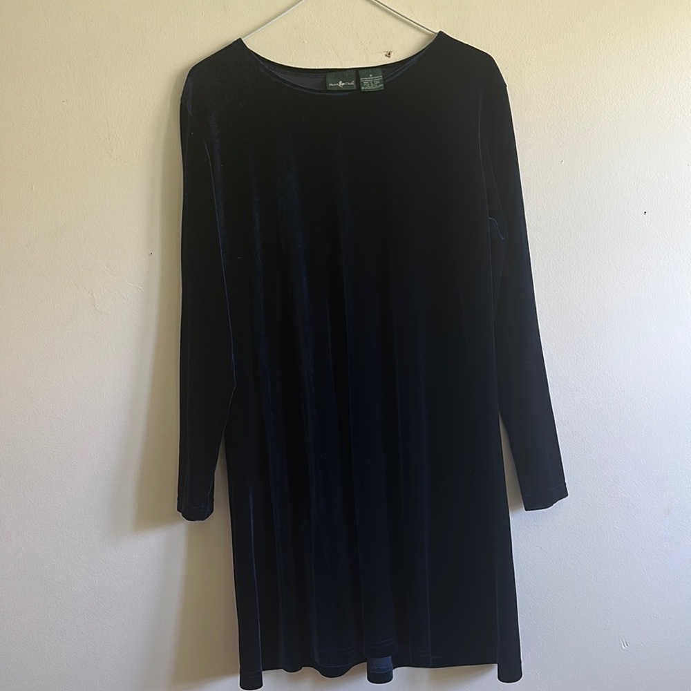 Hunt Club Velvet long sleeve dress 8